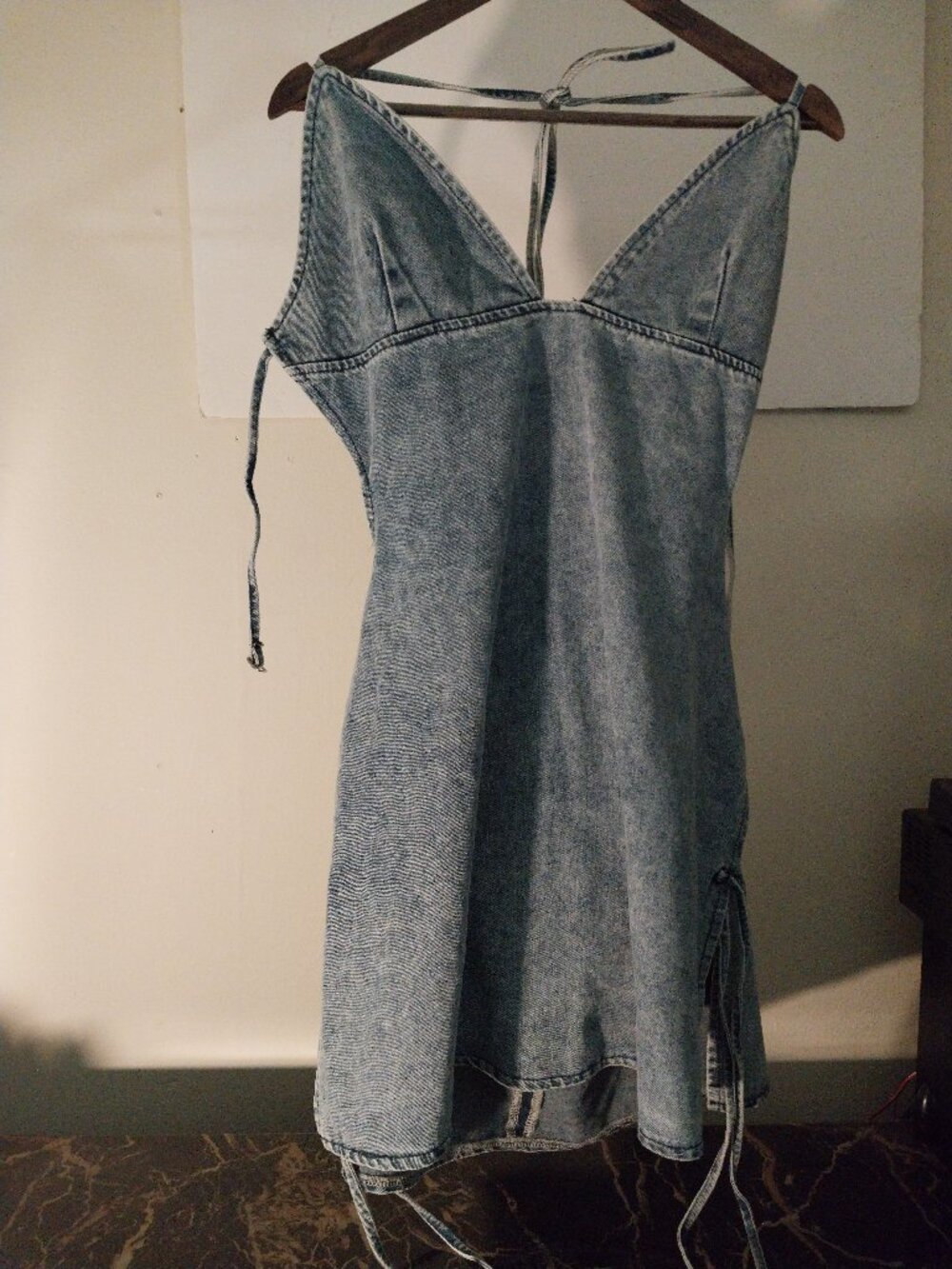 Shein Strappy Denim Dress